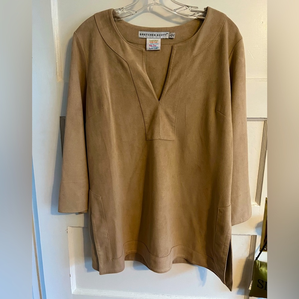 Gretchen Scott Designs Camel Tunic Top